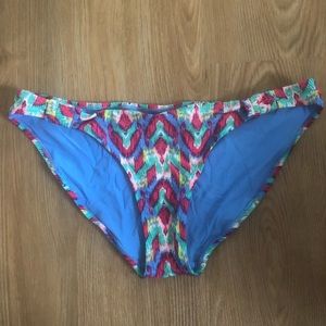 Aerie Multicolor Patterened Bikini Bottom